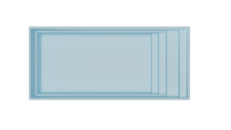 Tortola800 top niebieski