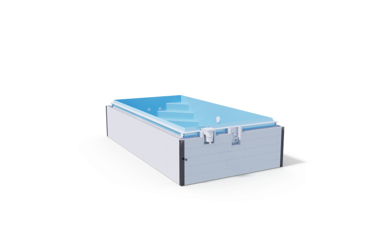 Serie Benefit G2 QBIG Skimmerbecken Ecktreppe GSA