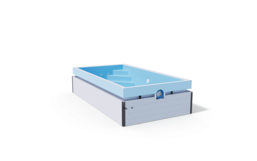 Serie Benefit G2 QBIG Ueberlaufbecken Ecktreppe GSA