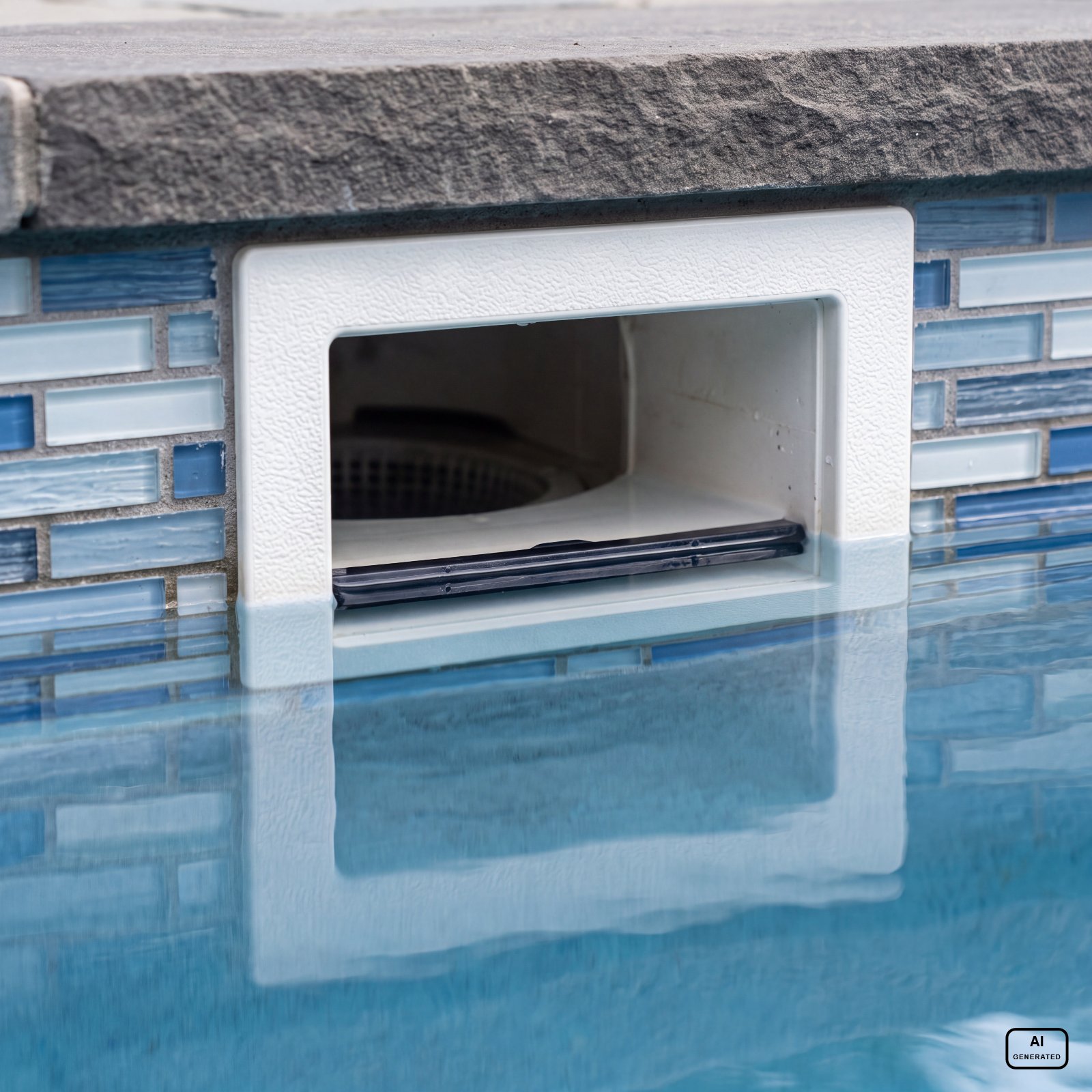 pool wasserstand absenken skimmer web gekennzeichnet